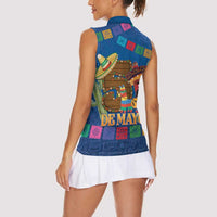 Mexico Cinco De Mayo 2025 Women Sleeveless Polo Shirt Chili Pepper Let's Fiesta - Wonder Print Shop