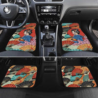 Japanese Geisha Katana Car Mats Japan Sensu Seigaiha Pattern - Wonder Print Shop