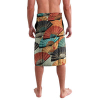 Japanese Geisha Katana Lavalava Japan Sensu Seigaiha Pattern - Wonder Print Shop
