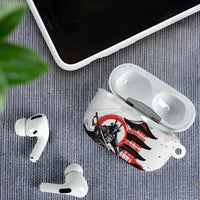 Japanese Samurai Warrior Enso AirPods Case Japan Pagoda Sakura Watercolor - Wonder Print Shop
