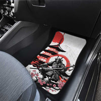 Japanese Samurai Warrior Enso Car Mats Japan Pagoda Sakura Watercolor - Wonder Print Shop