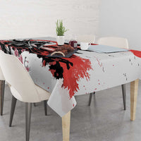Japanese Samurai Warrior Enso Tablecloth Japan Pagoda Sakura Watercolor - Wonder Print Shop