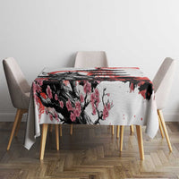 Japanese Samurai Warrior Enso Tablecloth Japan Pagoda Sakura Watercolor - Wonder Print Shop