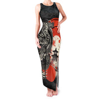 Japanese Dragon Katana Enso Family Matching Tank Maxi Dress and Hawaiian Shirt Japan Pagoda Seamless Cloud - Wonder Print Shop