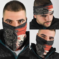 Japanese Dragon Katana Enso Neck Gaiter Japan Pagoda Seamless Cloud - Wonder Print Shop