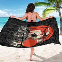 Japanese Dragon Katana Enso Sarong Japan Pagoda Seamless Cloud - Wonder Print Shop