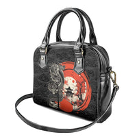 Japanese Dragon Katana Enso Shoulder Handbag Japan Pagoda Seamless Cloud - Wonder Print Shop