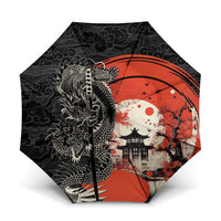 Japanese Dragon Katana Enso Umbrella Japan Pagoda Seamless Cloud - Wonder Print Shop
