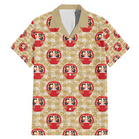 Japanese Daruma Doll Family Matching Mermaid Dress and Hawaiian Shirt Palaka With Seamless Bamboo Pattern - Wonder Print Shop