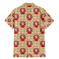 Japanese Daruma Doll Family Matching Mermaid Dress and Hawaiian Shirt Palaka With Seamless Bamboo Pattern - Wonder Print Shop