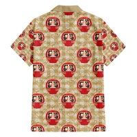 Japanese Daruma Doll Family Matching Puletasi and Hawaiian Shirt Palaka With Seamless Bamboo Pattern - Wonder Print Shop