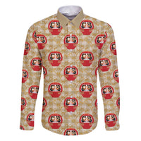 Japanese Daruma Doll Family Matching Puletasi and Hawaiian Shirt Palaka With Seamless Bamboo Pattern - Wonder Print Shop