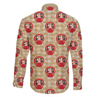 Japanese Daruma Doll Family Matching Puletasi and Hawaiian Shirt Palaka With Seamless Bamboo Pattern - Wonder Print Shop