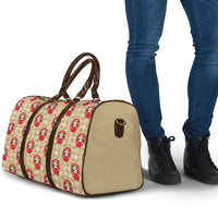 Japanese Daruma Doll Travel Bag Palaka With Seamless Bamboo Pattern - Wonder Print Shop