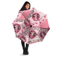 Japanese Daruma Doll Palaka Umbrella Cherry Blossoms With Shell Lei - Wonder Print Shop