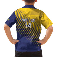 Custom Turks and Caicos Islands Football Family Matching Long Sleeve Bodycon Dress and Hawaiian Shirt 2025 Go Champions