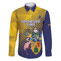 Custom Turks and Caicos Islands Football Family Matching Off The Shoulder Long Sleeve Dress and Hawaiian Shirt 2025 Go Champions