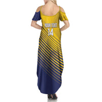 Custom Turks and Caicos Islands Football Family Matching Summer Maxi Dress and Hawaiian Shirt 2025 Go Champions