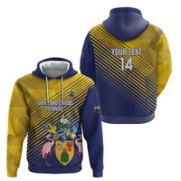 Custom Turks and Caicos Islands Football Hoodie 2025 Go Champions