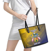 Custom Turks and Caicos Islands Football Leather Tote Bag 2025 Go Champions