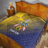 Custom Turks and Caicos Islands Football Quilt 2025 Go Champions