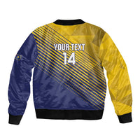 Custom Turks and Caicos Islands Football Sleeve Zip Bomber Jacket 2025 Go Champions