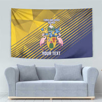 Custom Turks and Caicos Islands Football Tapestry 2025 Go Champions
