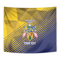 Custom Turks and Caicos Islands Football Tapestry 2025 Go Champions