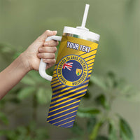 Custom Turks and Caicos Islands Football Tumbler With Handle 2025 Go Champions