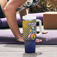 Custom Turks and Caicos Islands Football Tumbler With Handle 2025 Go Champions