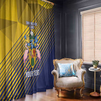 Custom Turks and Caicos Islands Football Window Curtain 2025 Go Champions