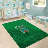 Custom Montserrat Football Area Rug 2025 Go Emerald Boys
