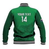Custom Montserrat Football Baseball Jacket 2025 Go Emerald Boys