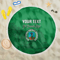 Custom Montserrat Football Beach Blanket 2025 Go Emerald Boys