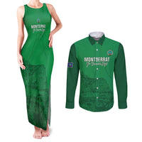 Custom Montserrat Football Couples Matching Tank Maxi Dress and Long Sleeve Button Shirt 2025 Go Emerald Boys