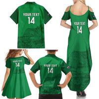 Custom Montserrat Football Family Matching Summer Maxi Dress and Hawaiian Shirt 2025 Go Emerald Boys