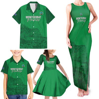 Custom Montserrat Football Family Matching Tank Maxi Dress and Hawaiian Shirt 2025 Go Emerald Boys