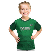 Custom Montserrat Football Kid T Shirt 2025 Go Emerald Boys