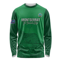 Custom Montserrat Football Long Sleeve Shirt 2025 Go Emerald Boys