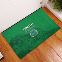 Custom Montserrat Football Rubber Doormat 2025 Go Emerald Boys