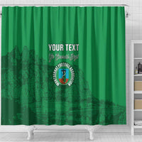 Custom Montserrat Football Shower Curtain 2025 Go Emerald Boys