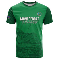 Custom Montserrat Football T Shirt 2025 Go Emerald Boys
