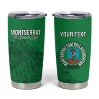Custom Montserrat Football Tumbler Cup 2025 Go Emerald Boys