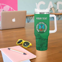 Custom Montserrat Football Tumbler With Handle 2025 Go Emerald Boys