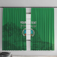 Custom Montserrat Football Window Curtain 2025 Go Emerald Boys