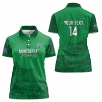 Custom Montserrat Football Women Polo Shirt 2025 Go Emerald Boys