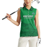 Custom Montserrat Football Women Sleeveless Polo Shirt 2025 Go Emerald Boys