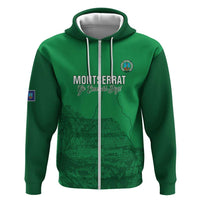 Custom Montserrat Football Zip Hoodie 2025 Go Emerald Boys