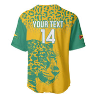Custom Guyana Football Baseball Jersey 2025 Go Golden Jaguars