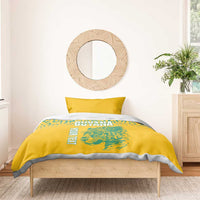 Custom Guyana Football Bedding Set 2025 Go Golden Jaguars